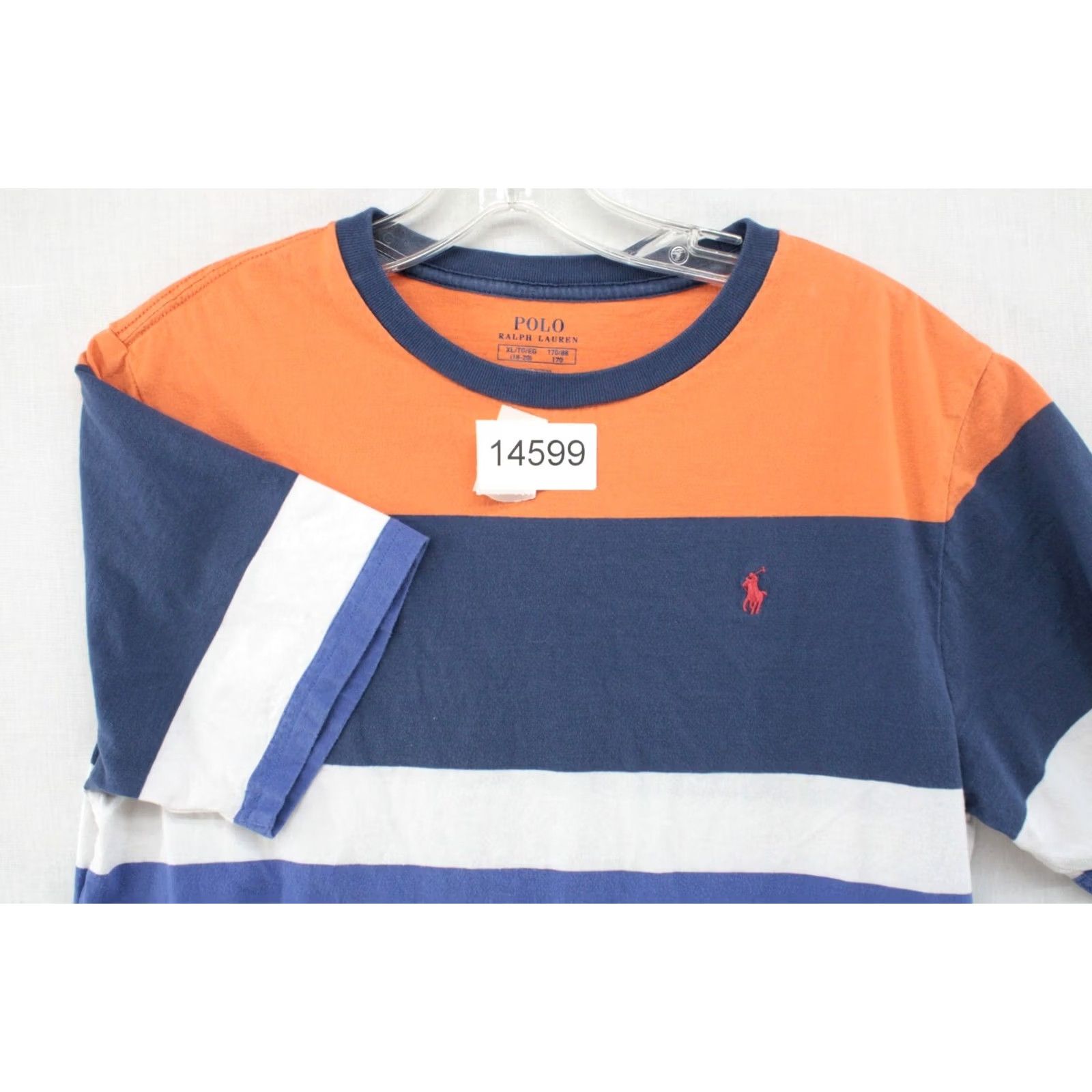 Polo Ralph Lauren Polo Ralph Lauren T-Shirt Pony Thick Rainbow Stripes Classic XL 18-20 Cotton Multicolor Rainbow Embroidered Polo Pony Beach Retro Mens Shirt Size US XL / EU 56 / 4 - 6 Thumbnail