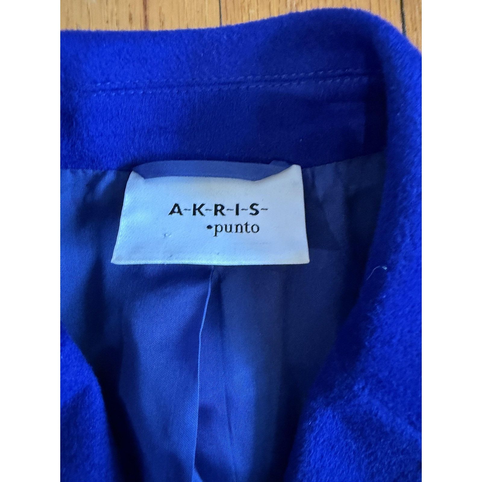 Akris Akris Punto Womens Angora Tailored Blazer Blue Size XS / US 0-2 / IT 36-38 - 2 Thumbnail