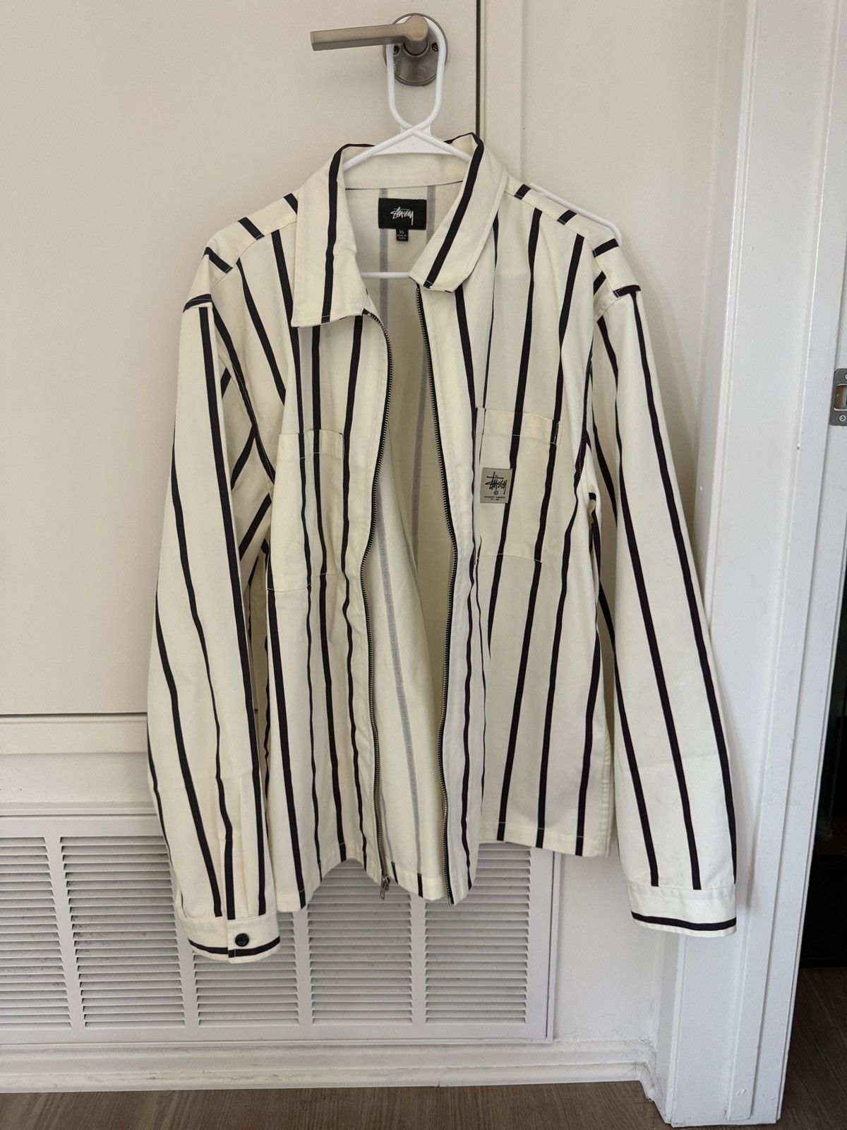 Comme des Garcons × Stussy CDG x Stussy Pin Striped Bing Jacket