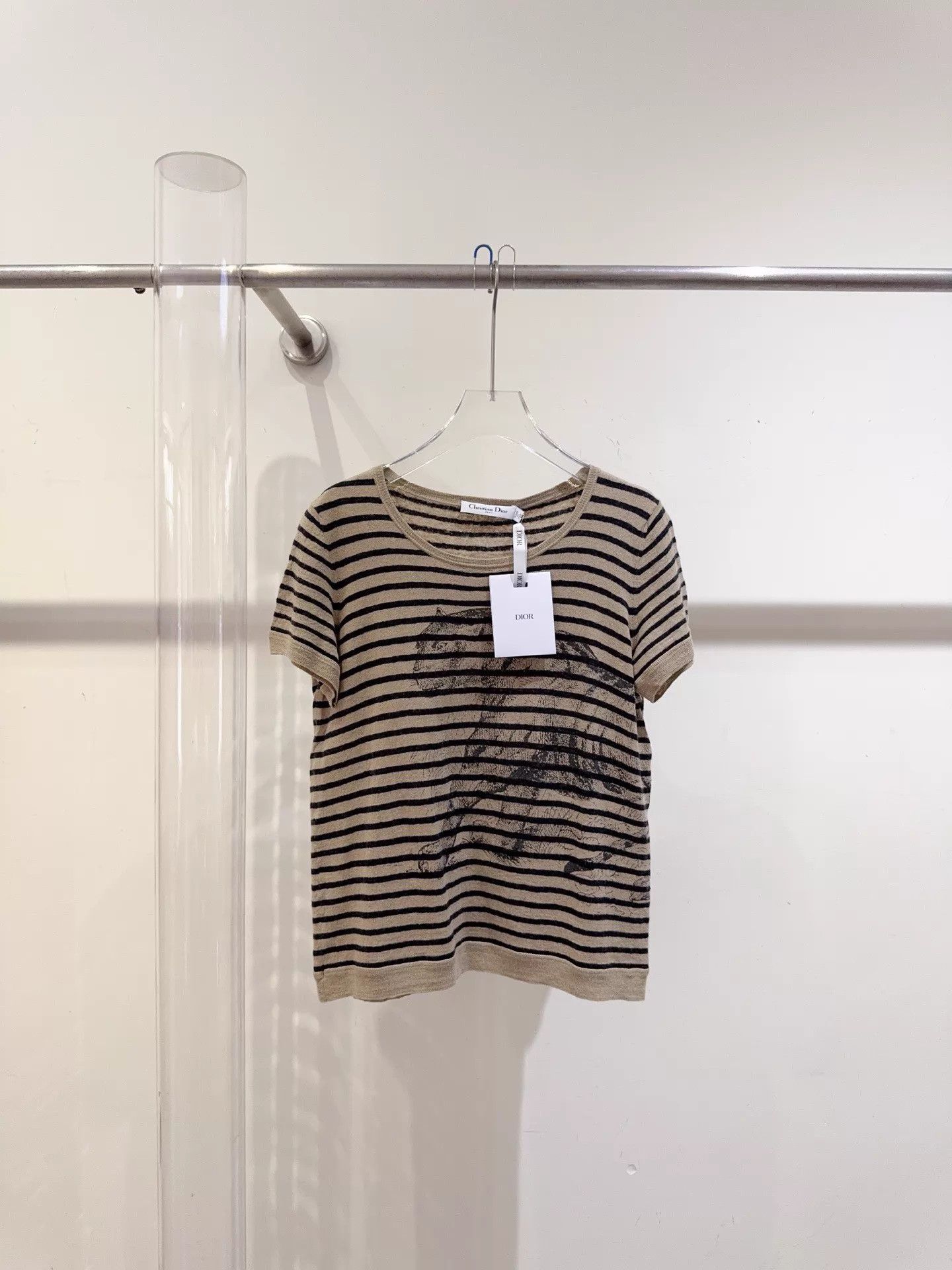 Dior Dior Jungle Tiger Striped Colorblocked Knit S/S F38 Size S / US 4 / IT 40 - 1 Thumbnail