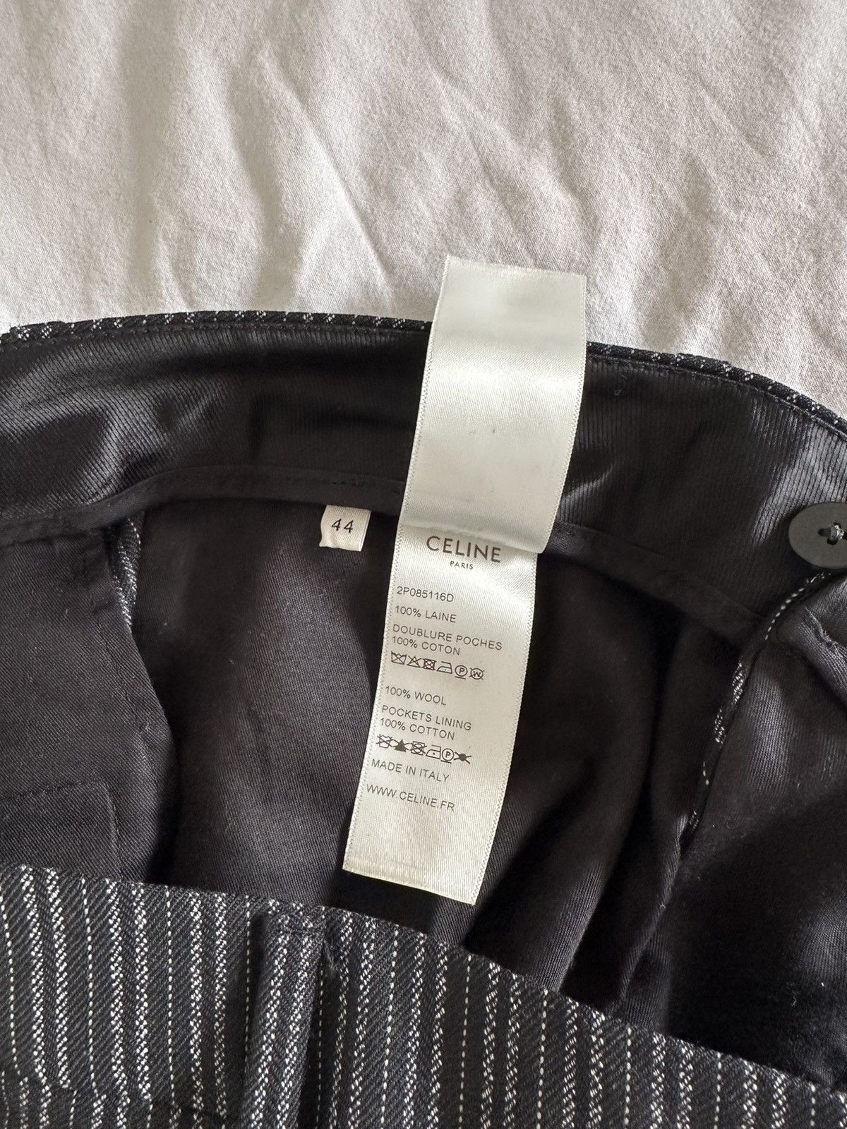 Celine × Hedi Slimane Celine English Stripes Classic Pants Size US 28 / EU 44 - 6 Thumbnail