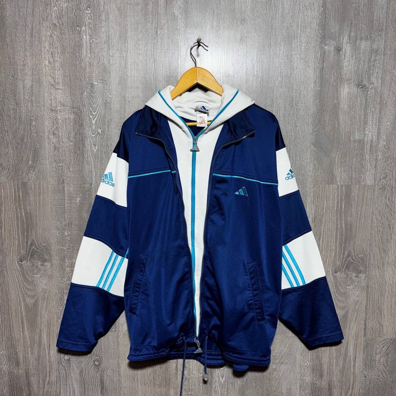 Adidas Adidas Vintage Baseball Track Jacket Sportswear L-XL Size US XL / EU 56 / 4 - 1 Thumbnail