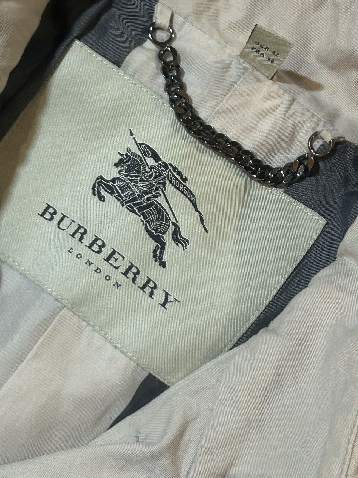 Burberry Burberry London Beige Belted Trench Coat – Made in Italy Size L / US 10 / IT 46 - 10 Thumbnail