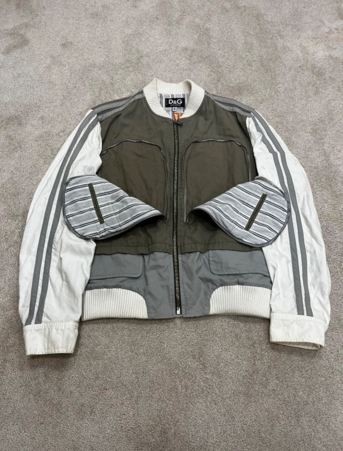 Dolce & Gabbana Dolce & Gabbana "Pump it up" Utility Cargo Bomber Jacket Size US M / EU 48-50 / 2 - 2 Thumbnail