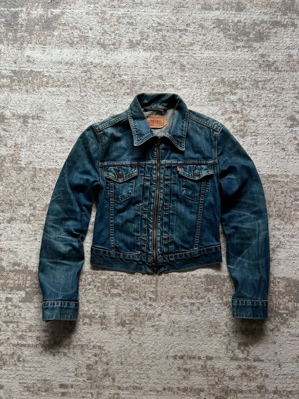 Levi's Levi's 73695 Sz S 2002 Y2K Made in Tunisia Zip Rare Blue Size S / US 4 / IT 40 - 1 Thumbnail