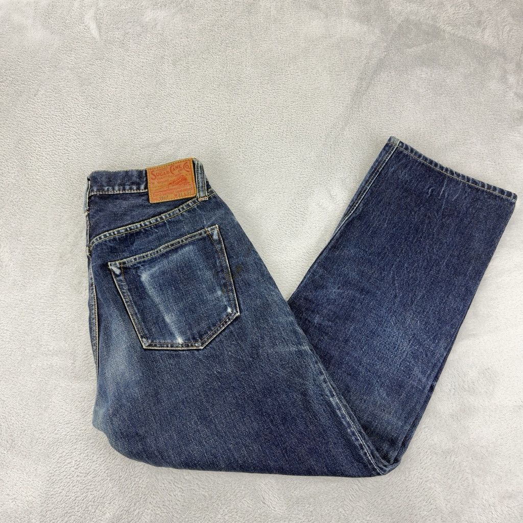 Sugar Cane Sugar Cane 1947 Men's Sz 30 W x 27 L Red Selvedge Button Fly Size US 31 - 6 Thumbnail
