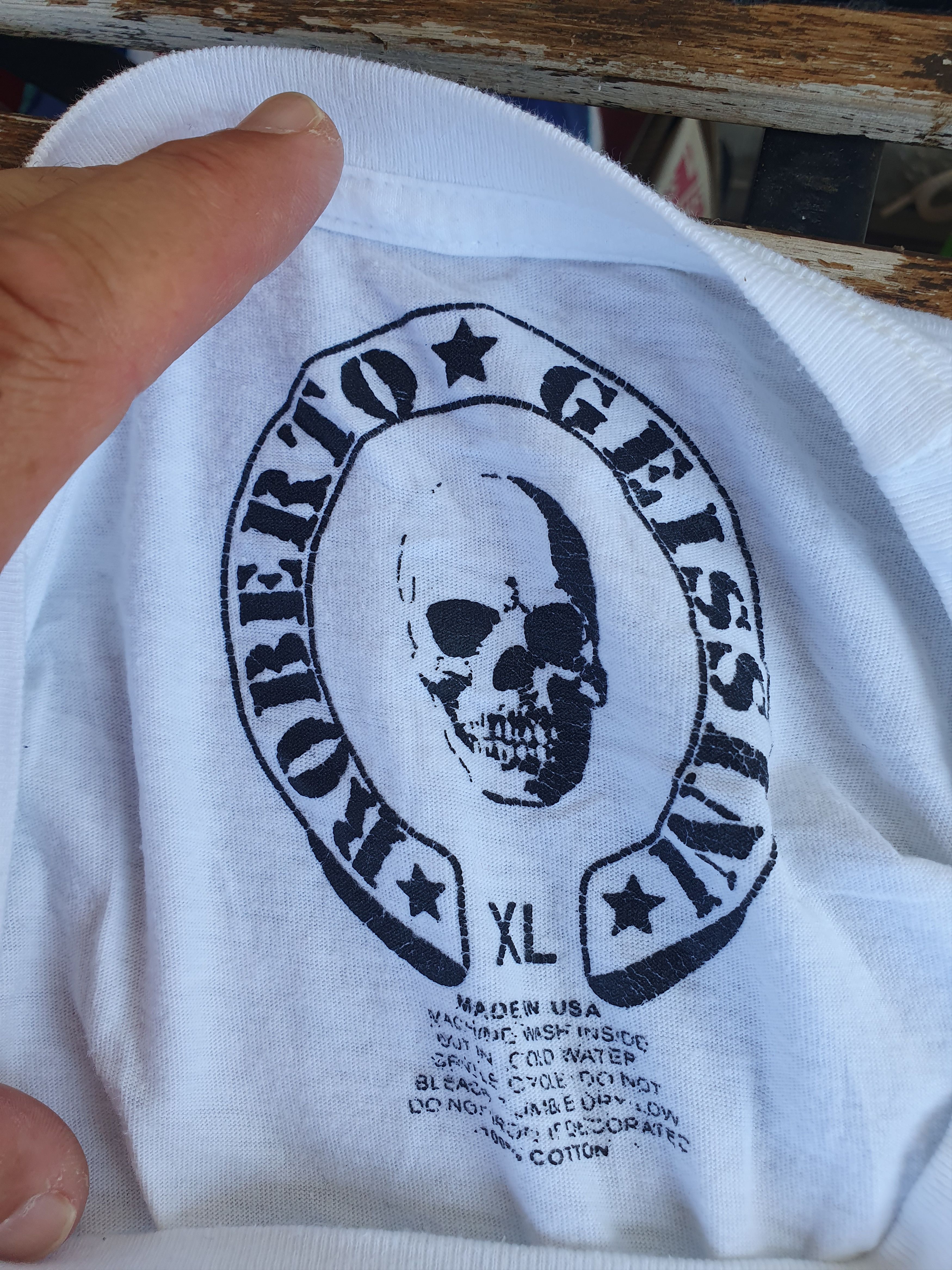 Swagger Roberto Geissini Death's Head t-shirt Made in USA sz XL/L? Size US XL / EU 56 / 4 - 2 Thumbnail