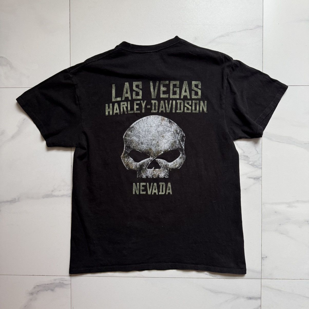 Harley Davidson Harley-Davidson Las Vegas, Nevada Distressed Tee Size US L / EU 52-54 / 3 - 3 Thumbnail