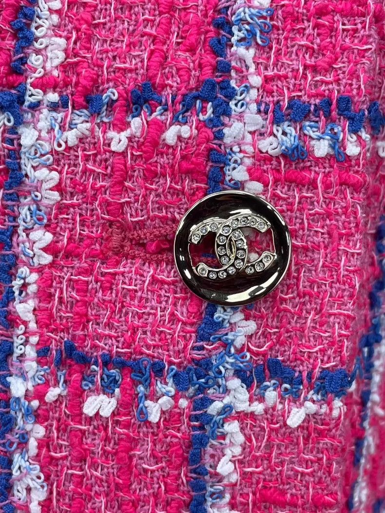 Chanel Chanel 24 Spring and Summer Pink Plaid Full Printed Suspend Size XS / US 0-2 / IT 36-38 - 5 Thumbnail