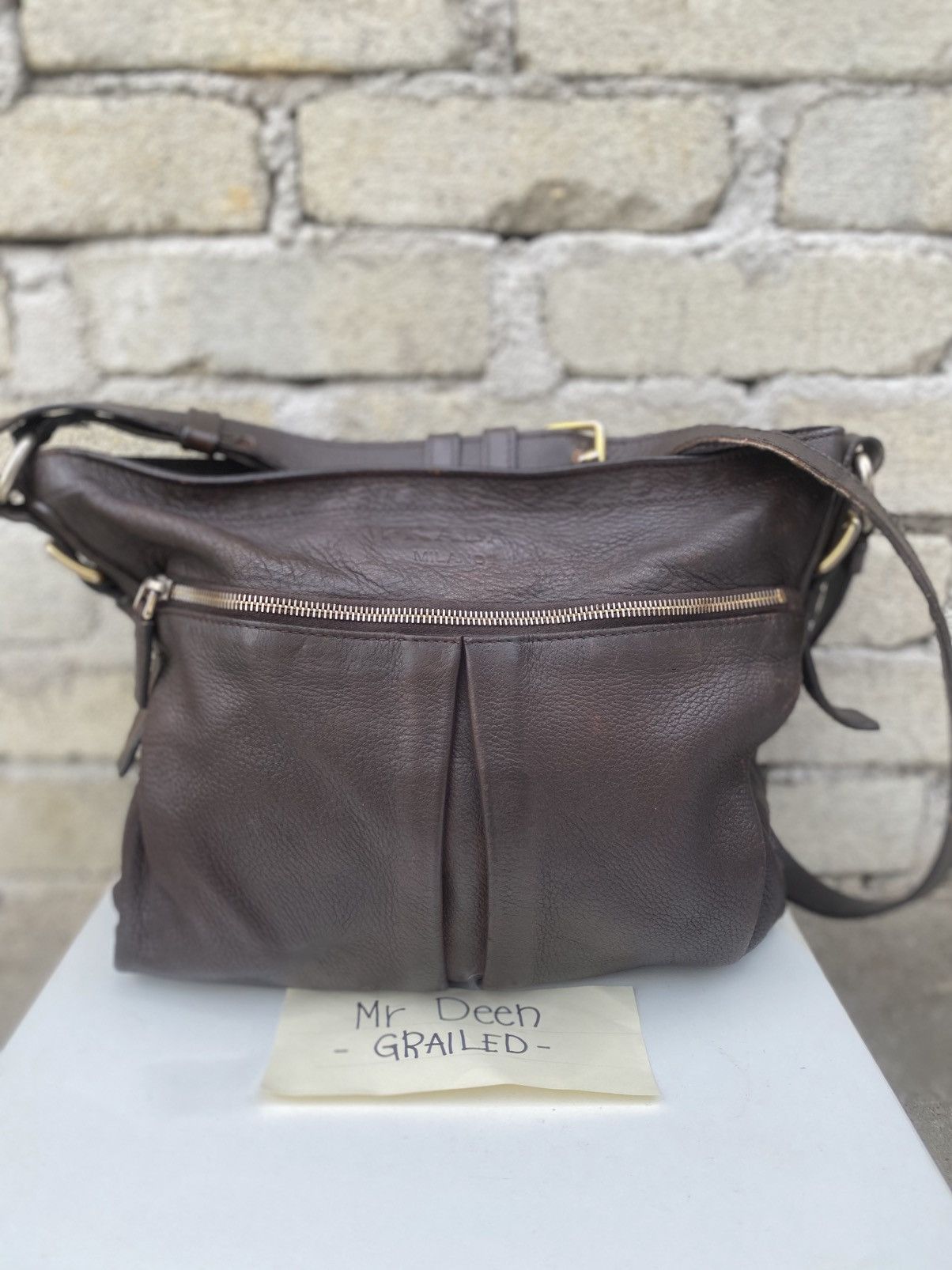 Prada Rare PRADA Leather Cross Body Bag Size ONE SIZE - 4 Thumbnail