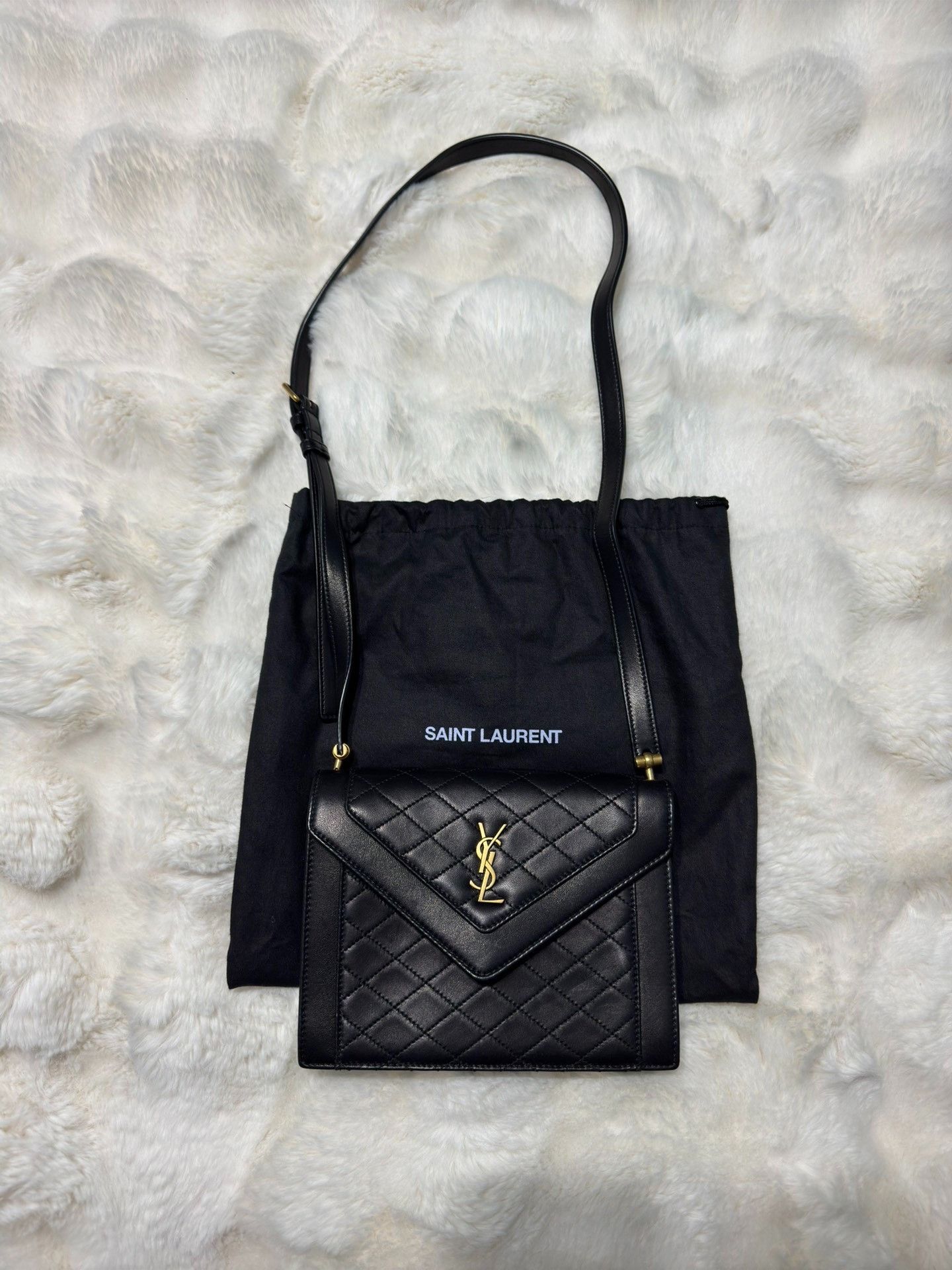 Saint Laurent Paris Saint laurent Black gold envelope packet 2501-Nextarrow Size ONE SIZE - 1 Thumbnail