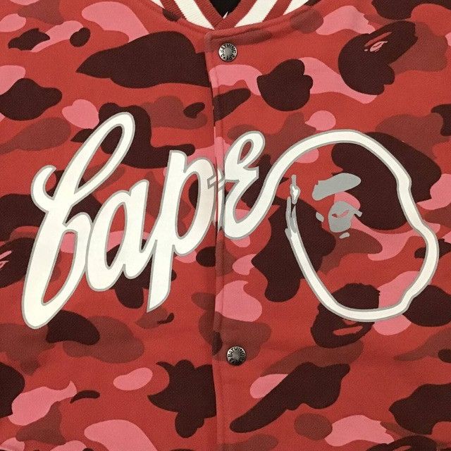 Bape × Nigo BAPE camo sweat varsity jacket a bathing ape NIGO Size US L / EU 52-54 / 3 - 2 Thumbnail