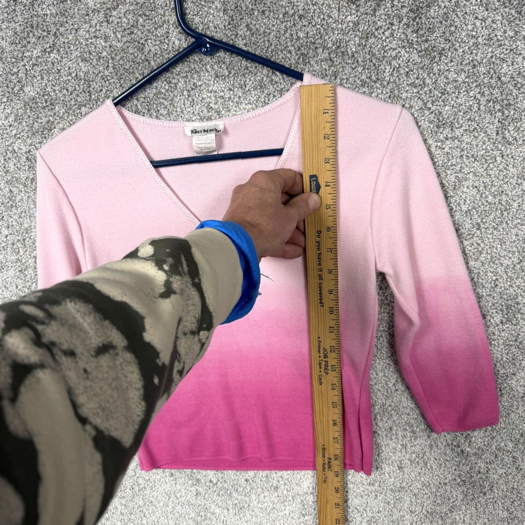Vintage VINTAGE Knit Maven Sweater L Pink Ombre Feminine Coquette Fairy Indie Barbie Y2K Size L / US 10 / IT 46 - 2 Thumbnail
