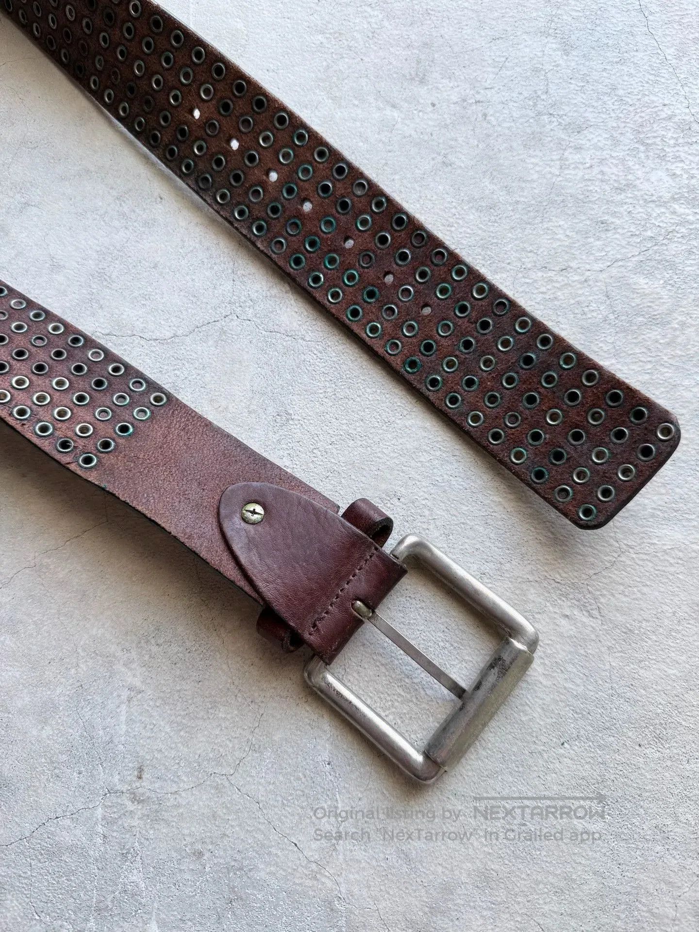 Vintage Vintage 90s Studded Leather Belt. Size ONE SIZE - 4 Thumbnail