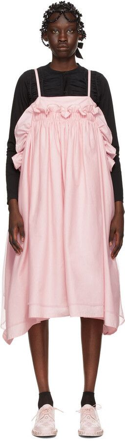 Noir Kei Ninomiya noir kei ninomiya COMME des GARCONS Pink Tulle Tank Dress Size XS / US 0-2 / IT 36-38 - 1 Thumbnail