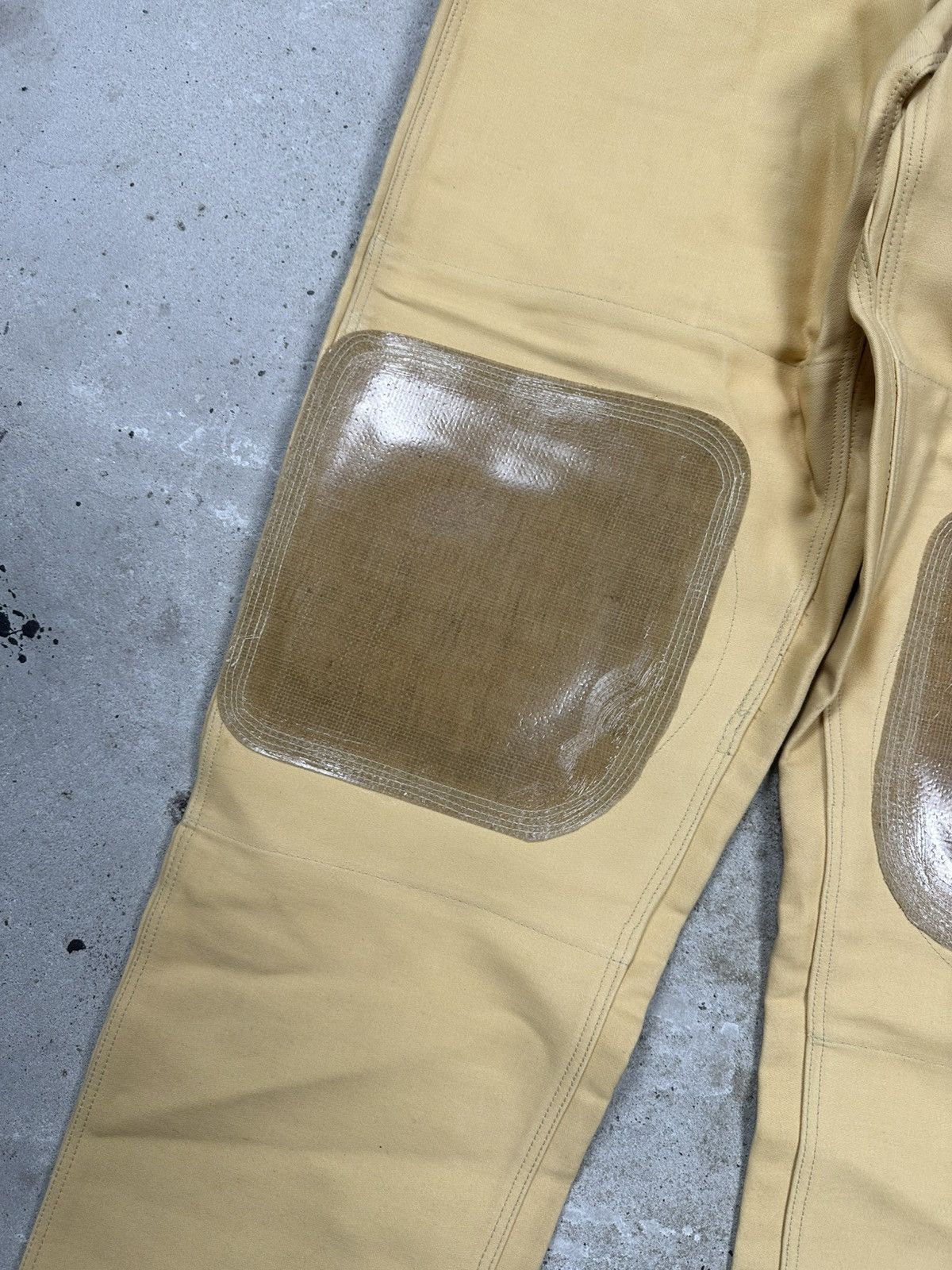 Le Laboureur Vintage 80/90s Yellow Workwear Double Knee Pants Size US 32 / EU 48 - 5 Thumbnail