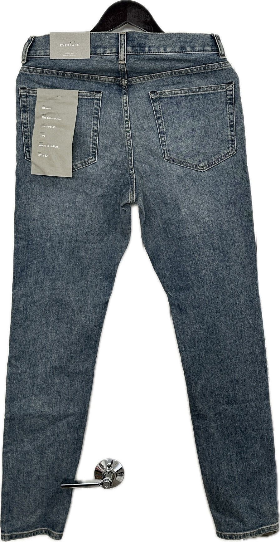 Everlane NEW Everlane Skinny Fit Washed Denim Jeans Size US 32 / EU 48 - 2 Thumbnail