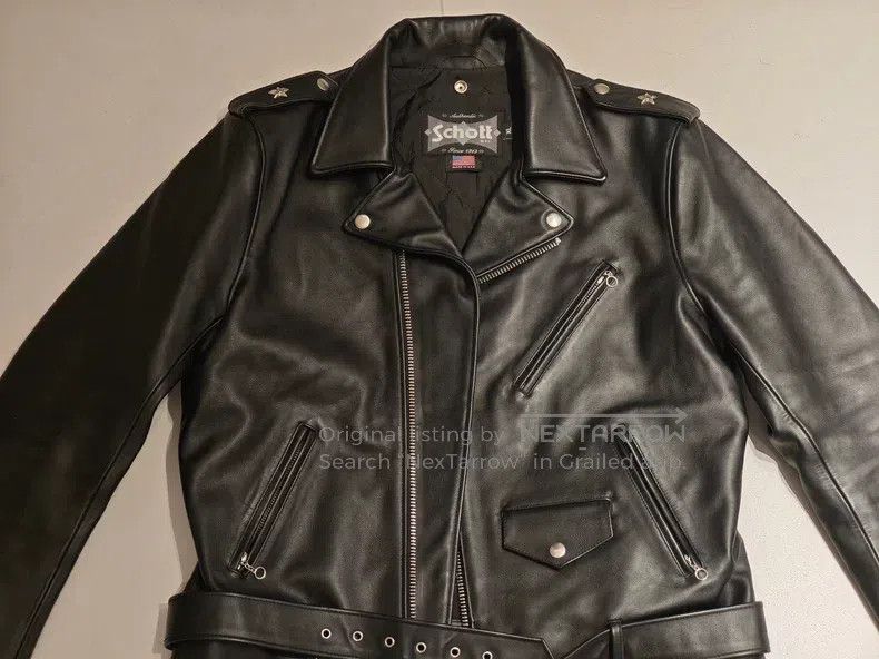 Schott Schott Motorcycle leather coat Size US XL / EU 56 / 4 - 1 Thumbnail