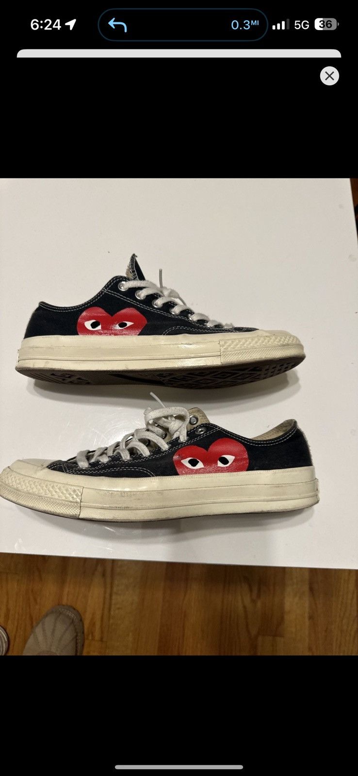 CDG by Comme des Garcons Comme De Garcons Converse collab Size US 9 / EU 42 - 1 Thumbnail