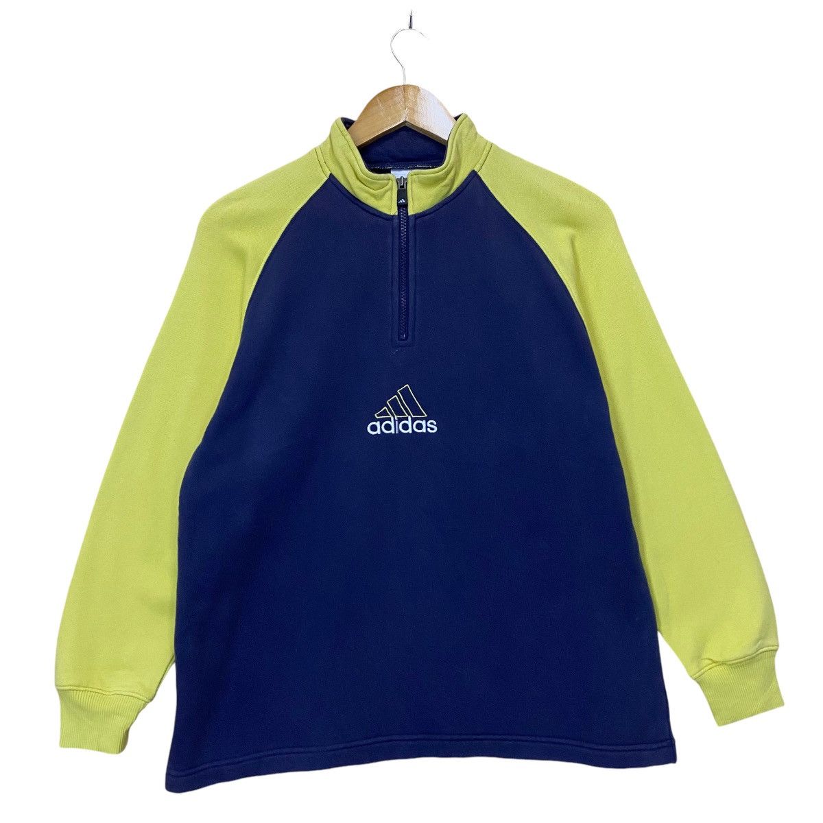 Adidas × Vintage Vintage Adidas Halfzip Sweatshirt Size Small Size US S / EU 44-46 / 1 - 1 Thumbnail