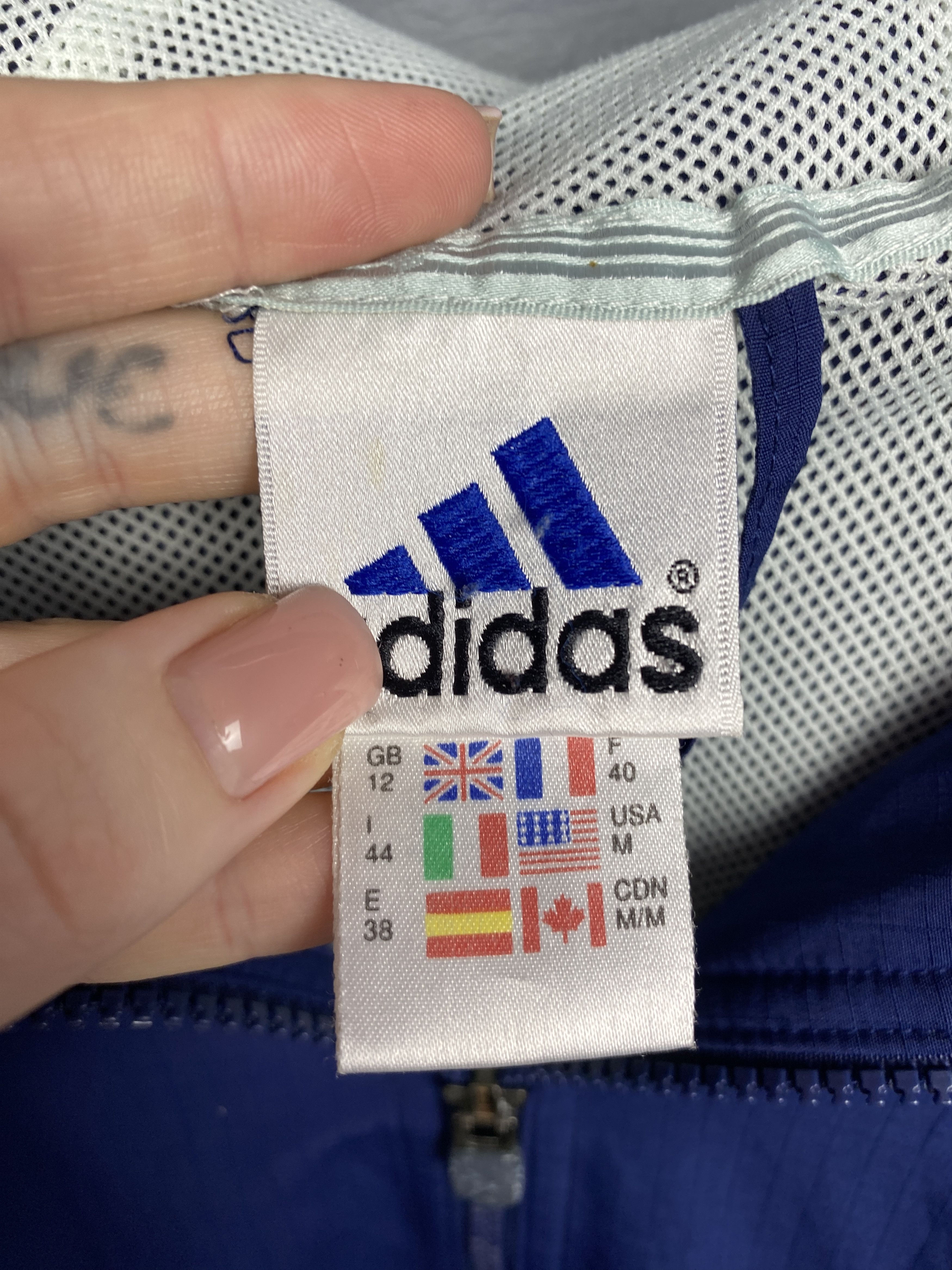 Adidas × Vintage Adidas 90s Vintage Mens Anorak Jacket Size US M / EU 48-50 / 2 - 4 Thumbnail