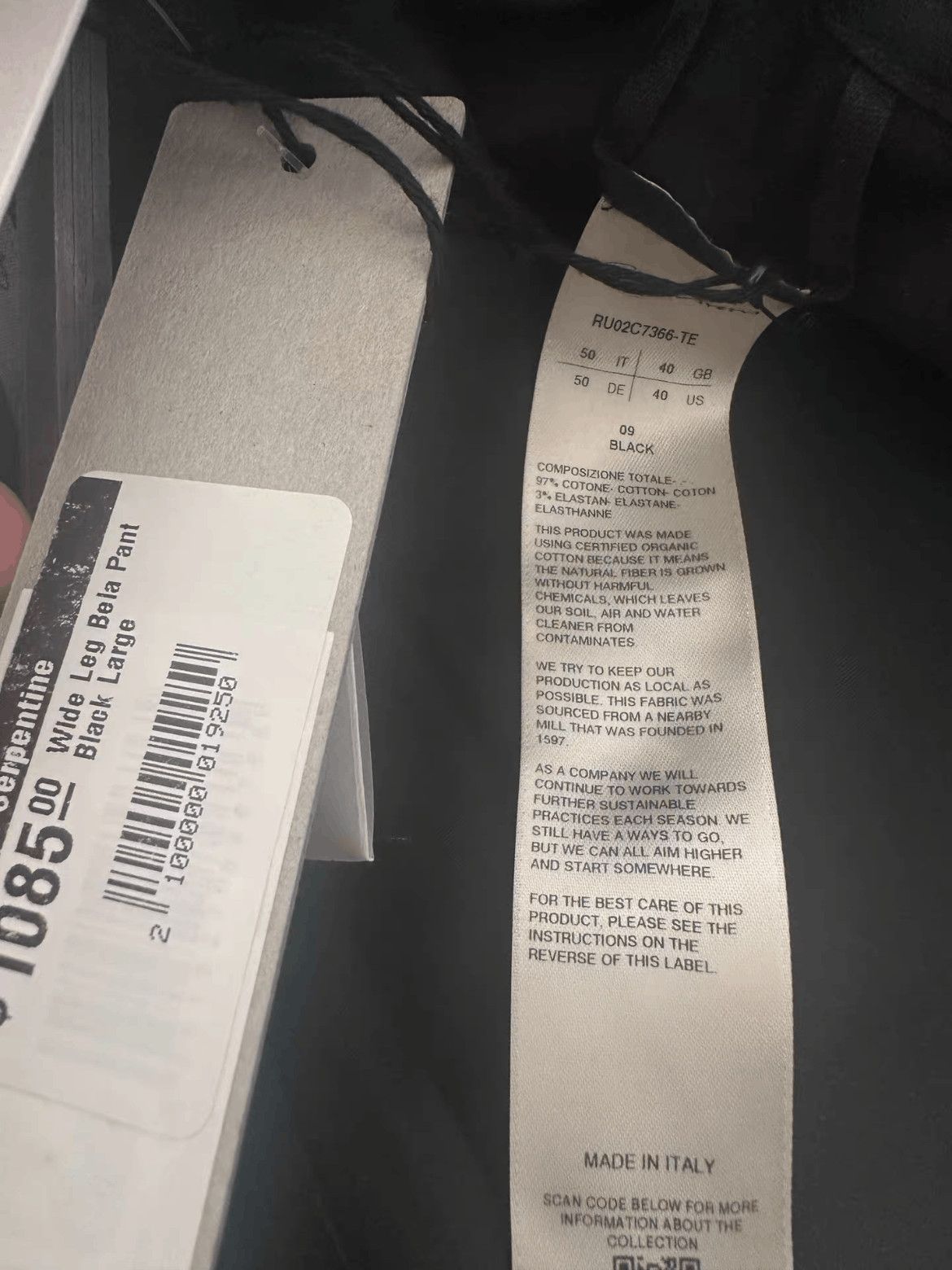 Rick Owens Sz 50 Rick Owens Wide Bela Size US 34 / EU 50 - 3 Thumbnail