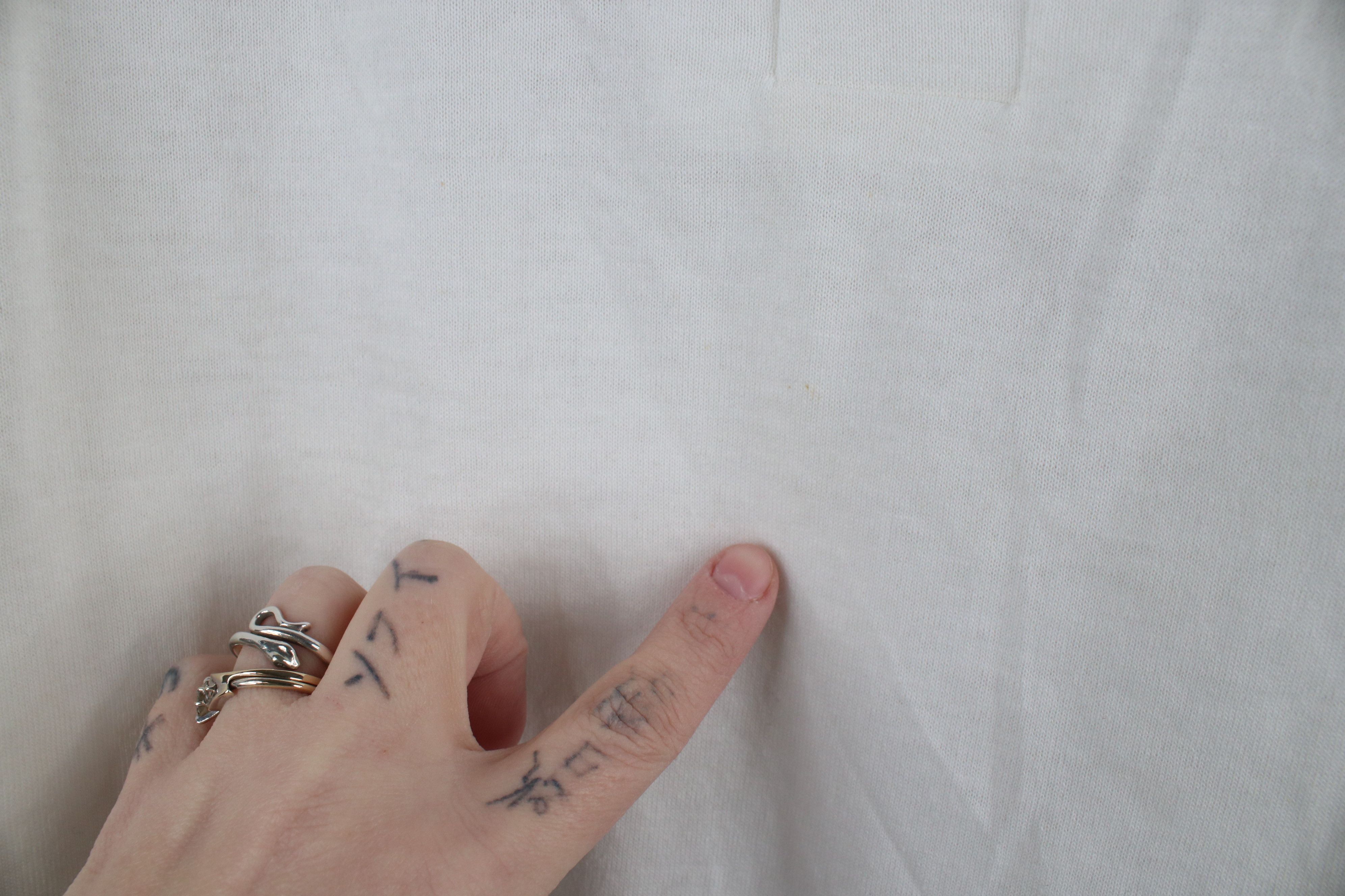Vintage Deadstock Vintage 90s Streetwear Henley T-Shirt White USA Size US M / EU 48-50 / 2 - 7 Thumbnail