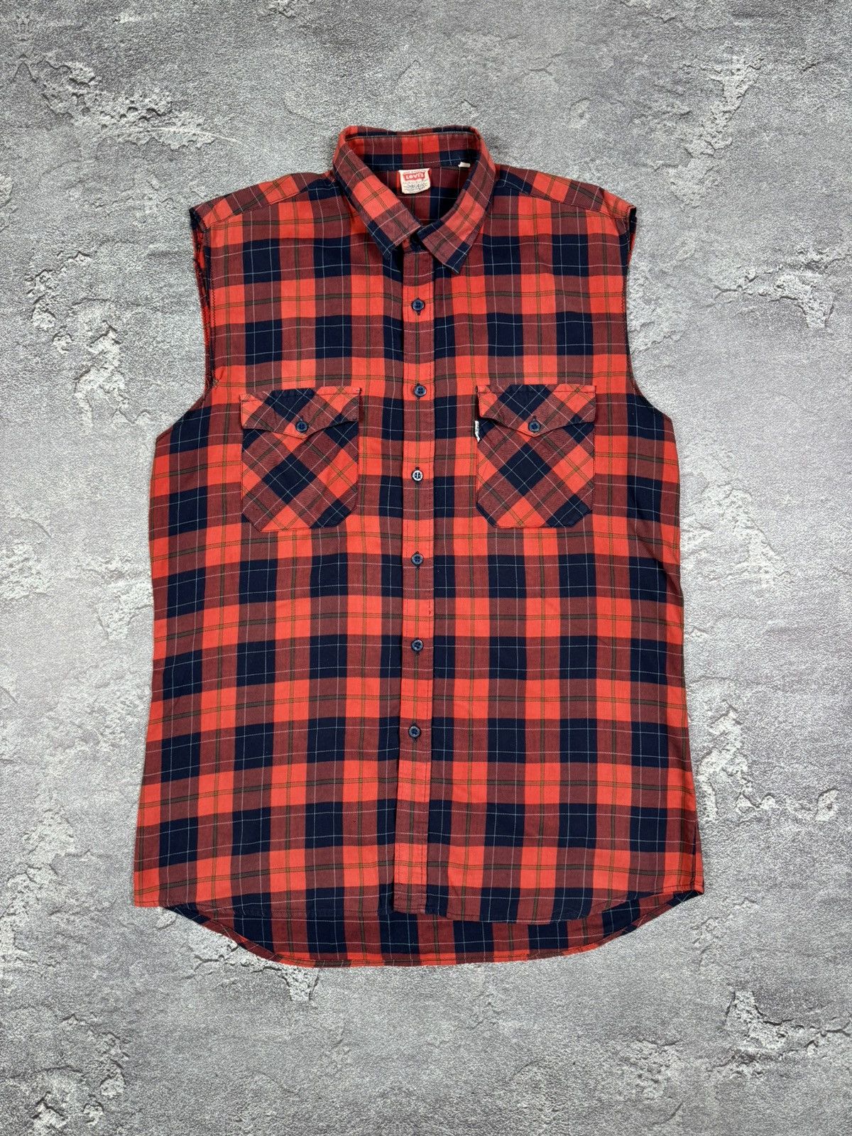 Levi's VTG Levi's 2000s Cowboy Plaid Tank Top Shirt Size XL Y2K Size US XL / EU 56 / 4 - 1 Thumbnail