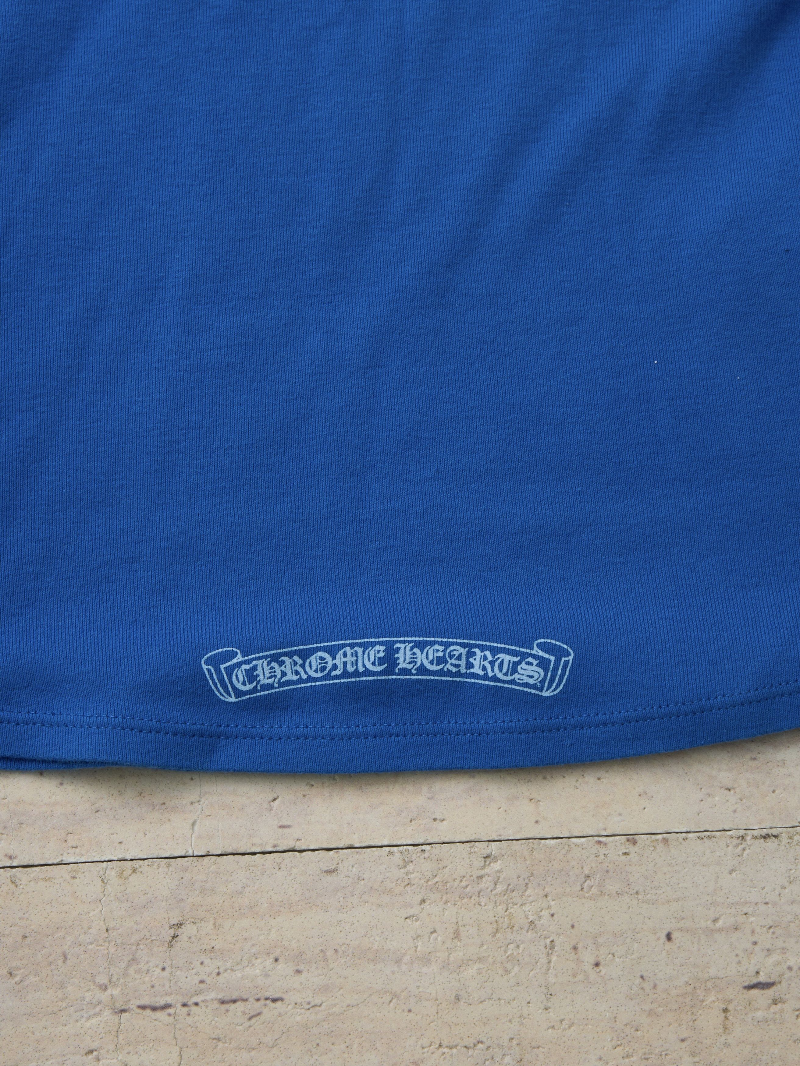 Chrome Hearts CHROME HEARTS Scroll T-shirt BLUE Size US M / EU 48-50 / 2 - 7 Thumbnail
