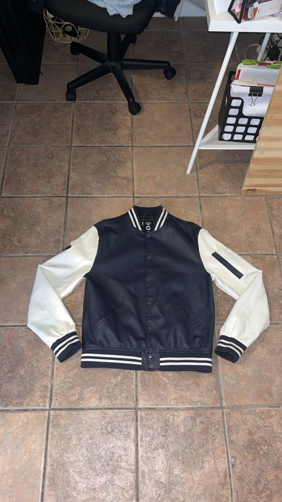 Other Fried Denim Varsity Jacket sz Large NWOT Size US L / EU 52-54 / 3 - 1 Thumbnail