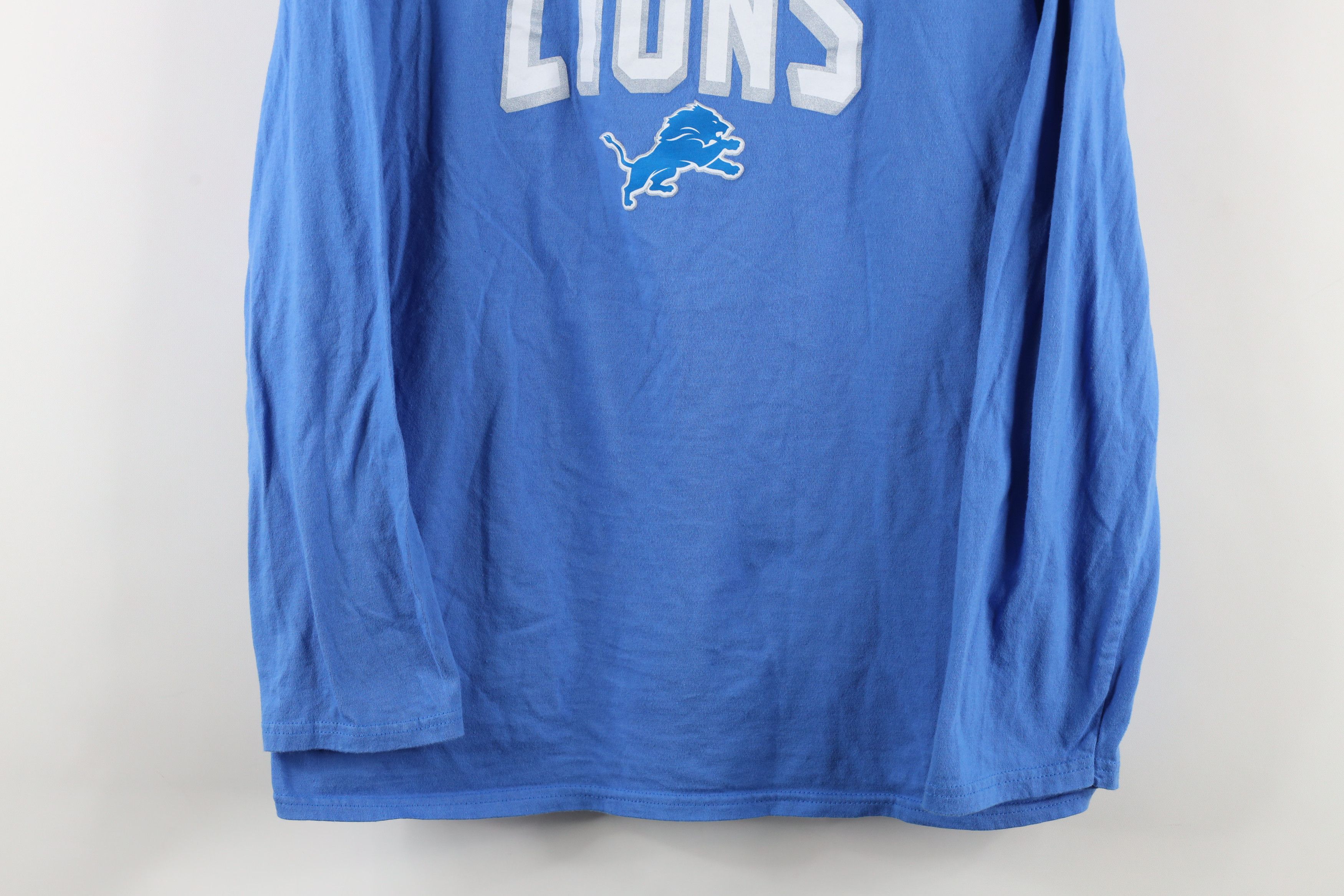 Vintage Vintage Spell Out Detroit Lions Football Long Sleeve T-Shirt Size US L / EU 52-54 / 3 - 3 Thumbnail