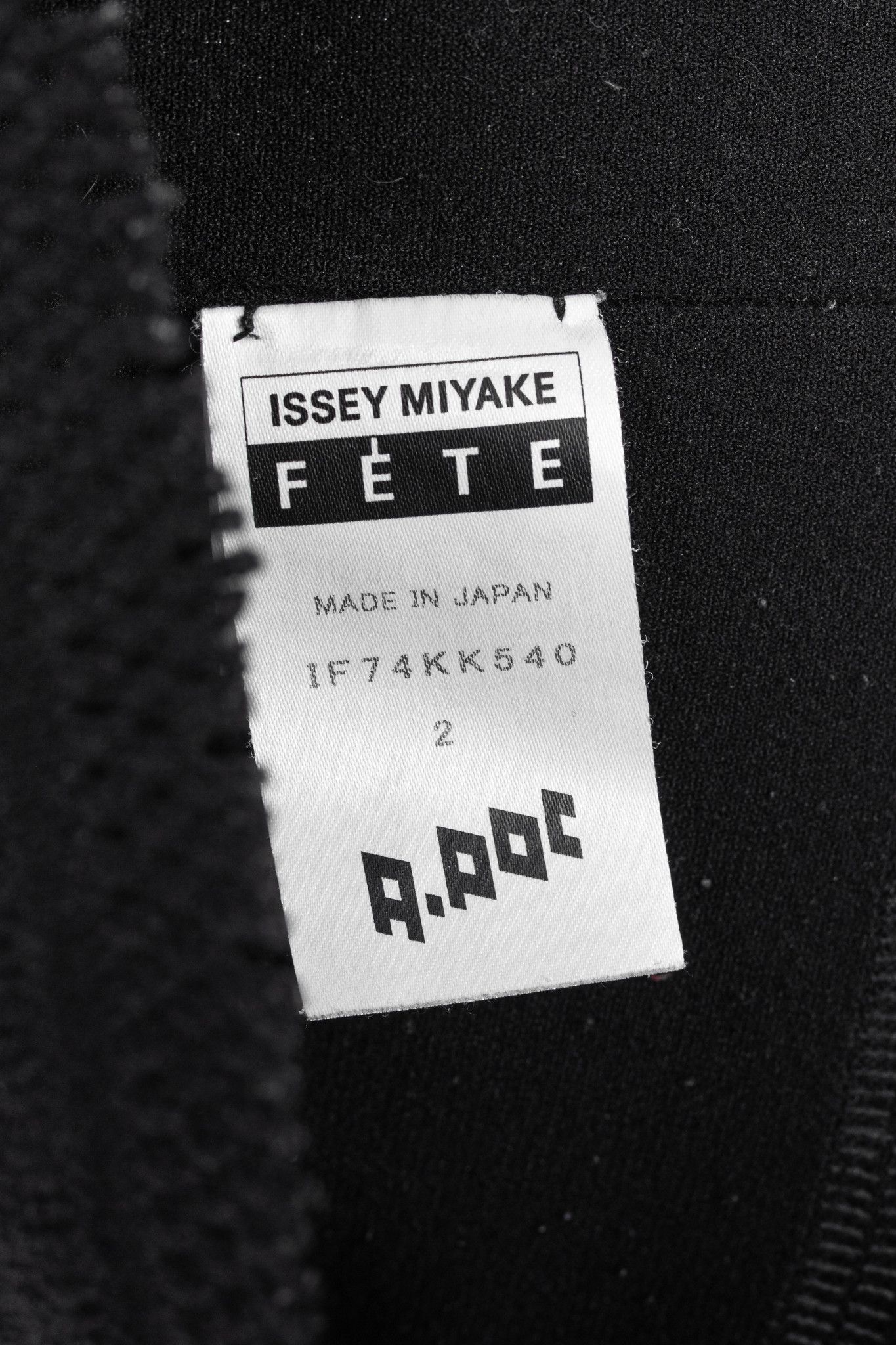 Issey Miyake Issey Miyake Fete A-Poc Black Knit Pointelle Turtleneck Size S / US 4 / IT 40 - 8 Thumbnail