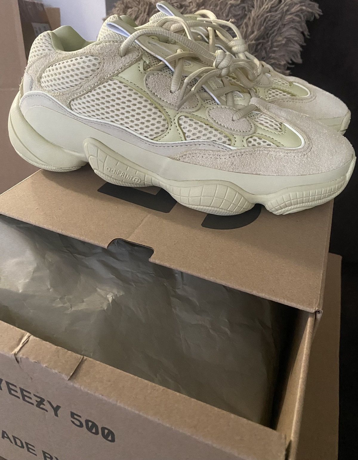 Yeezy adidas Yeezy 500 ‘Super Moon Yellow’ size 7.5M/9W DS OG All Size US 7.5 / EU 40-41 - 4 Thumbnail