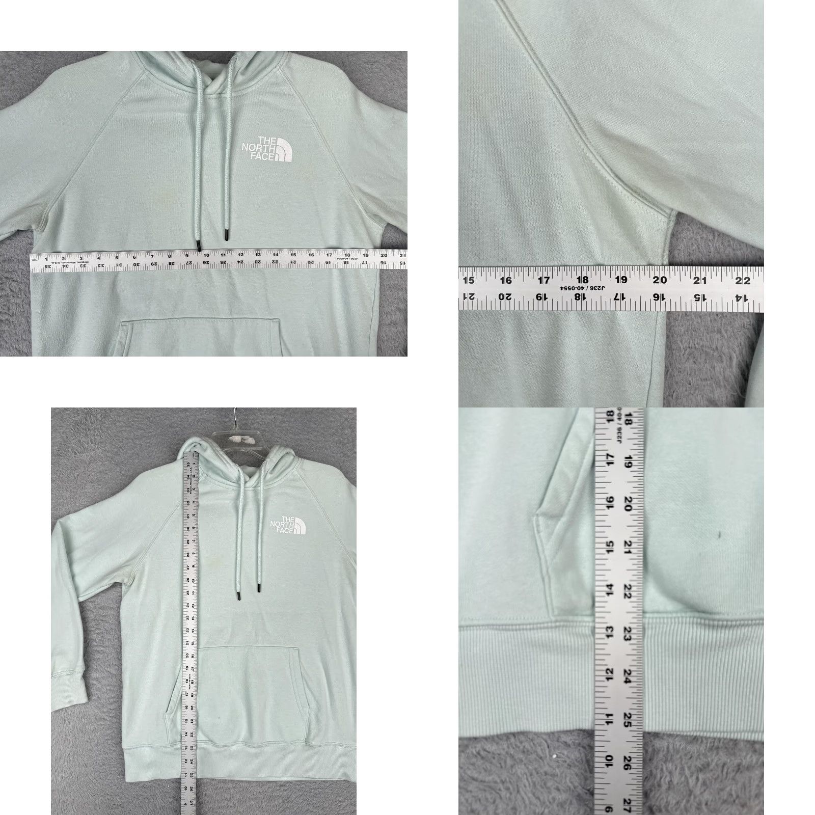 The North Face The North Face Hoodie Womens Medium Green Box Logo Pullover Jersey Sweatshirt Size M / US 6-8 / IT 42-44 - 8 Thumbnail