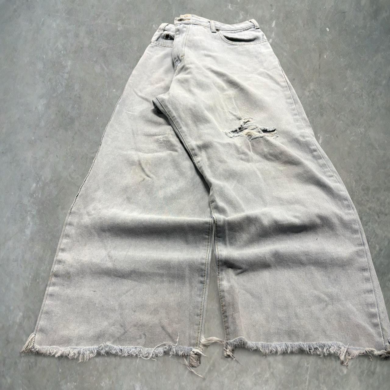 Vintage Crazy Vintage Y2K 2000s Baggy Skater Style Wideleg Relaxed Light Wash Denim Jeans! Size US 36 / EU 52 - 1 Thumbnail