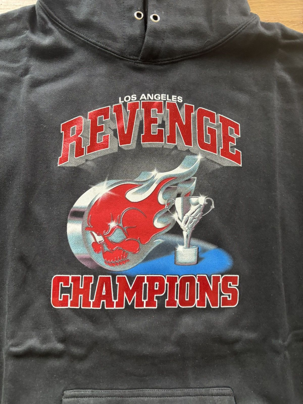 Revenge Revenge Champions Trophy Black Hoodie Size US L / EU 52-54 / 3 - 4 Thumbnail