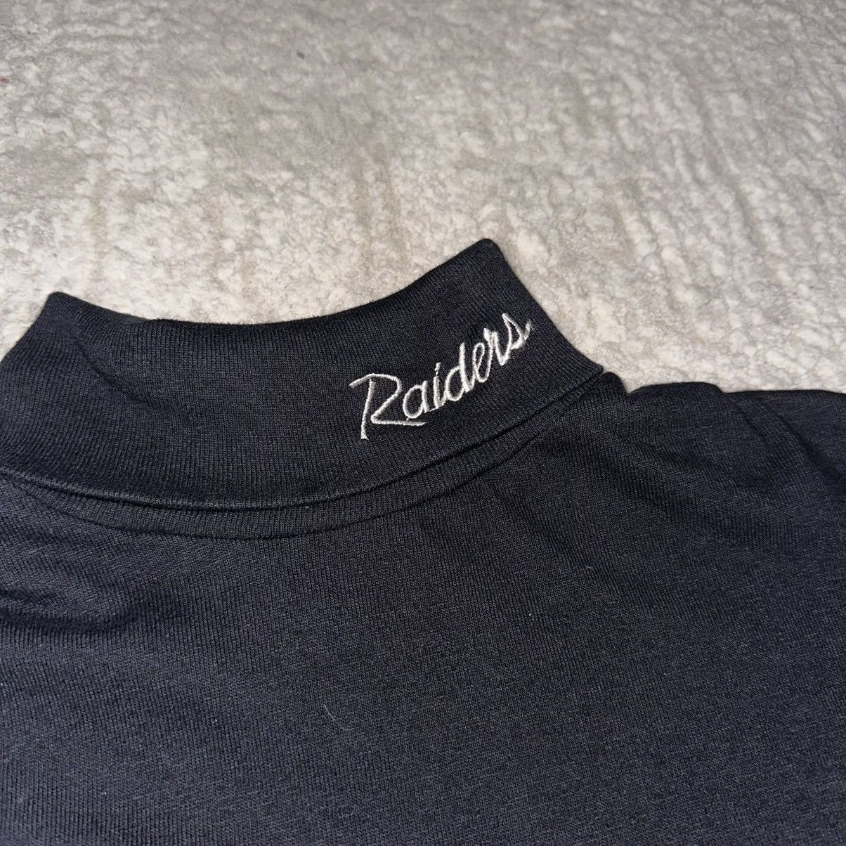 NFL Vintage LA Raiders Script Turtleneck Size US XL / EU 56 / 4 - 2 Thumbnail