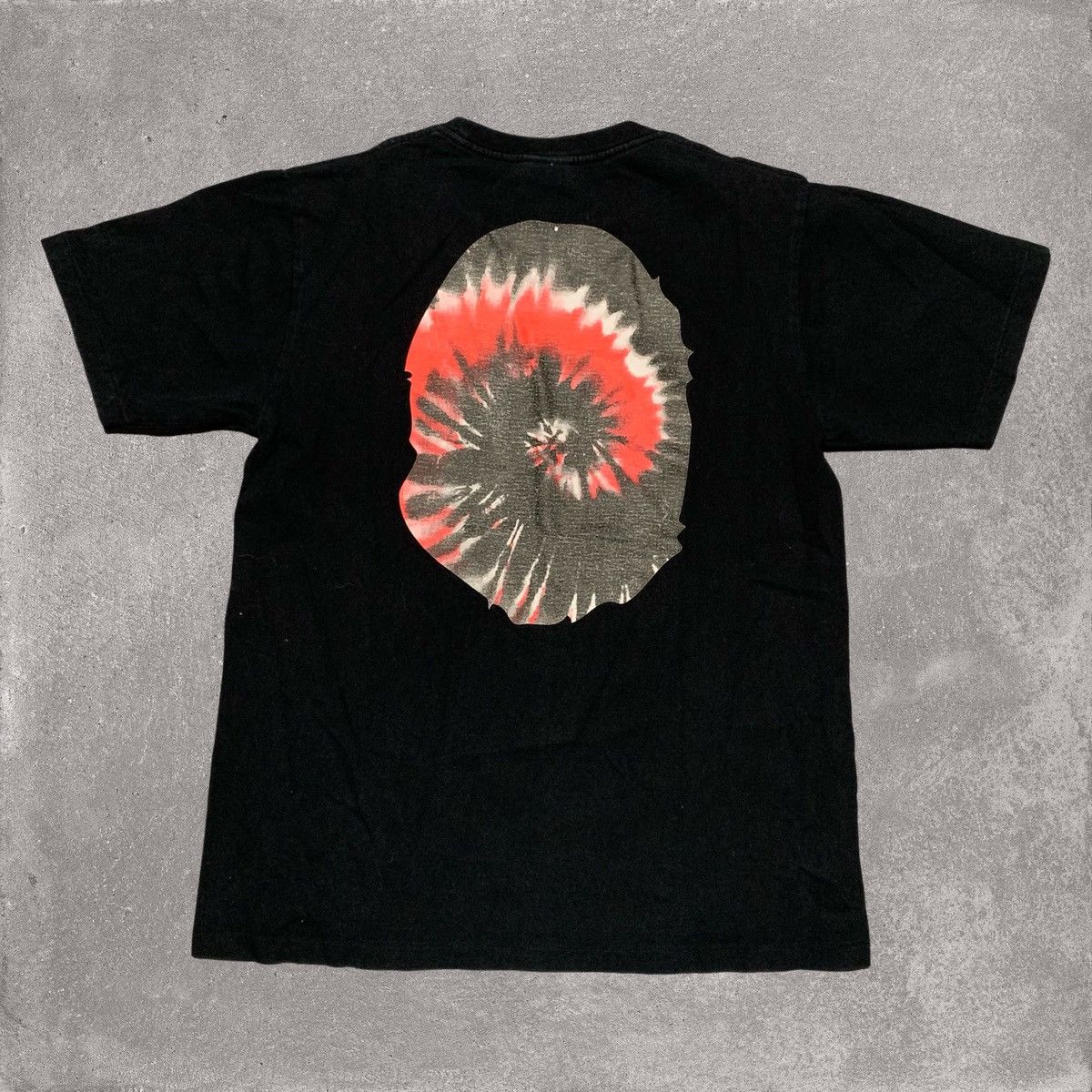 Bape Bape Medium Big Ape Head Tie Dye Black Tee Size US M / EU 48-50 / 2 - 2 Thumbnail