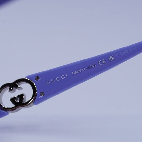 Gucci Gucci GG1662SA 003 Sunglasses Lilac Oval Frame, Violet Size ONE SIZE - 7 Thumbnail