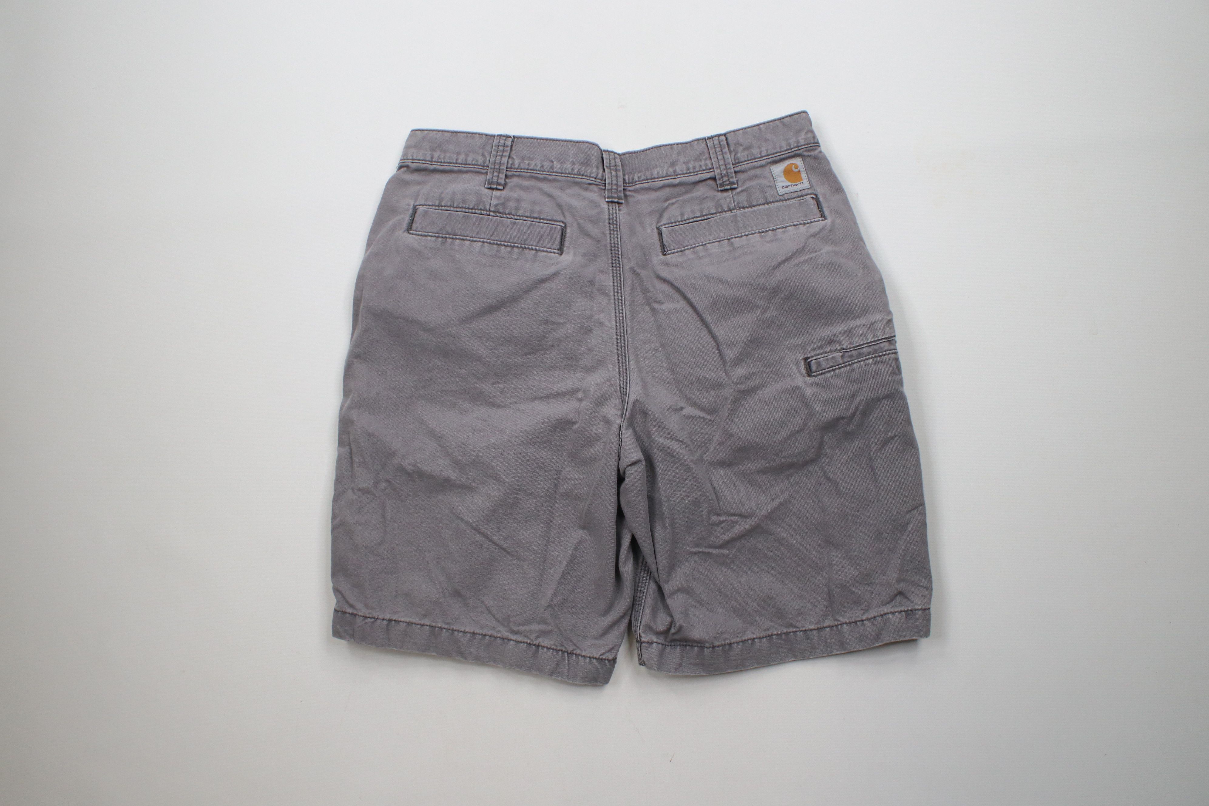 Carhartt × Vintage Vintage Carhartt Canvas Relaxed Fit Dungaree Shorts Gray Size US 34 / EU 50 - 9 Thumbnail
