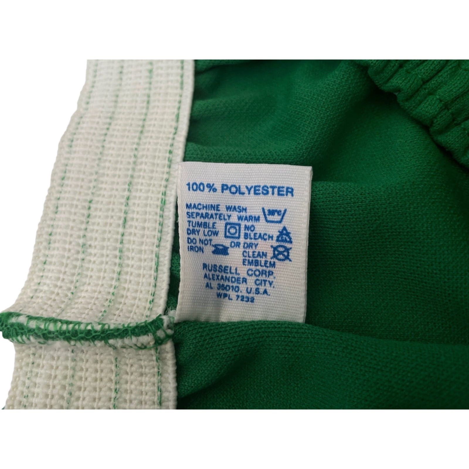 Russell Athletic VINTAGE Russell Athletic Gym Shorts Mens XS Green NWOT 90s Deadstock Made in USA Elastic Waist Athletic shirt? Size US 27 - 5 Thumbnail