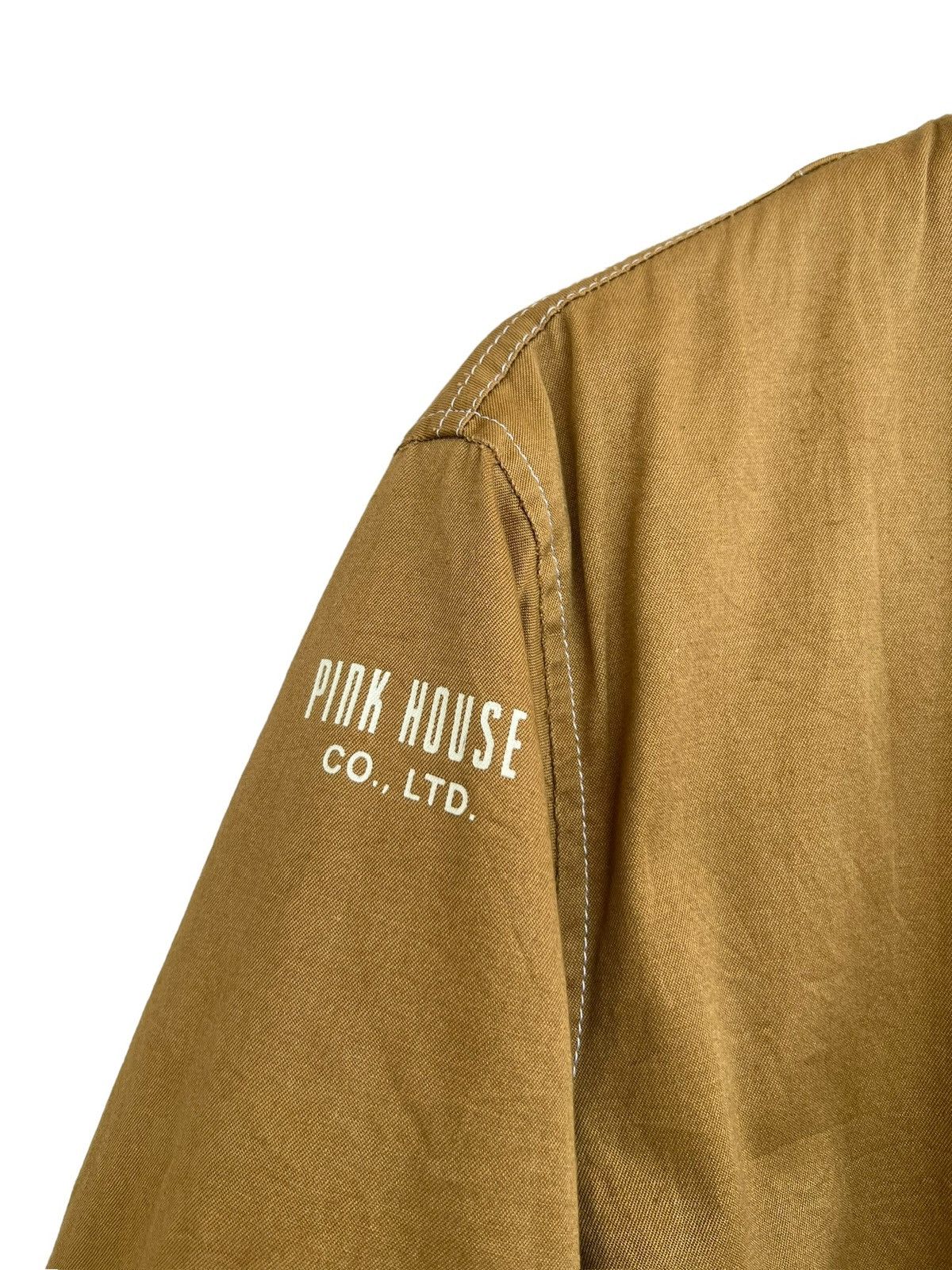 Pink House Pink House Japan Brown Varsity Big Logo Multipocket Jacket Size US L / EU 52-54 / 3 - 10 Thumbnail