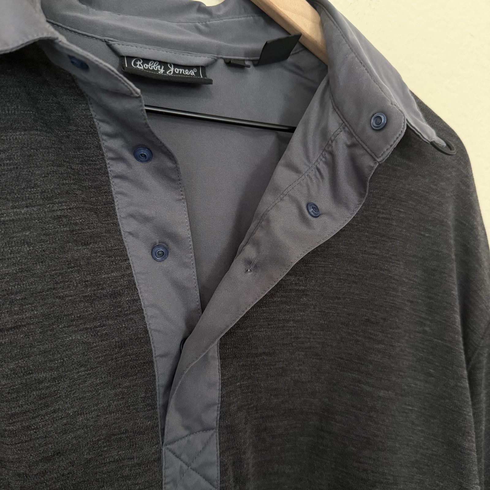 Bobby Jones Bobby Jones Sweater Men's L Grey 1/4 Button Golf Size US L / EU 52-54 / 3 - 4 Thumbnail