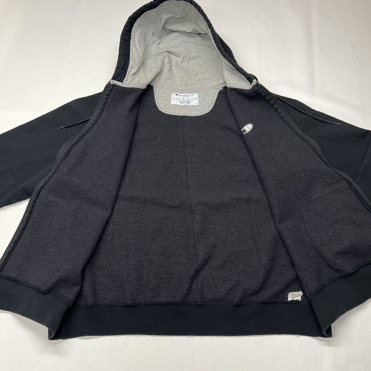 Champion Champion Hoodie Black Zip Sweatshirt Sweater Logo Authentic Size US XXL / EU 58 / 5 - 8 Thumbnail