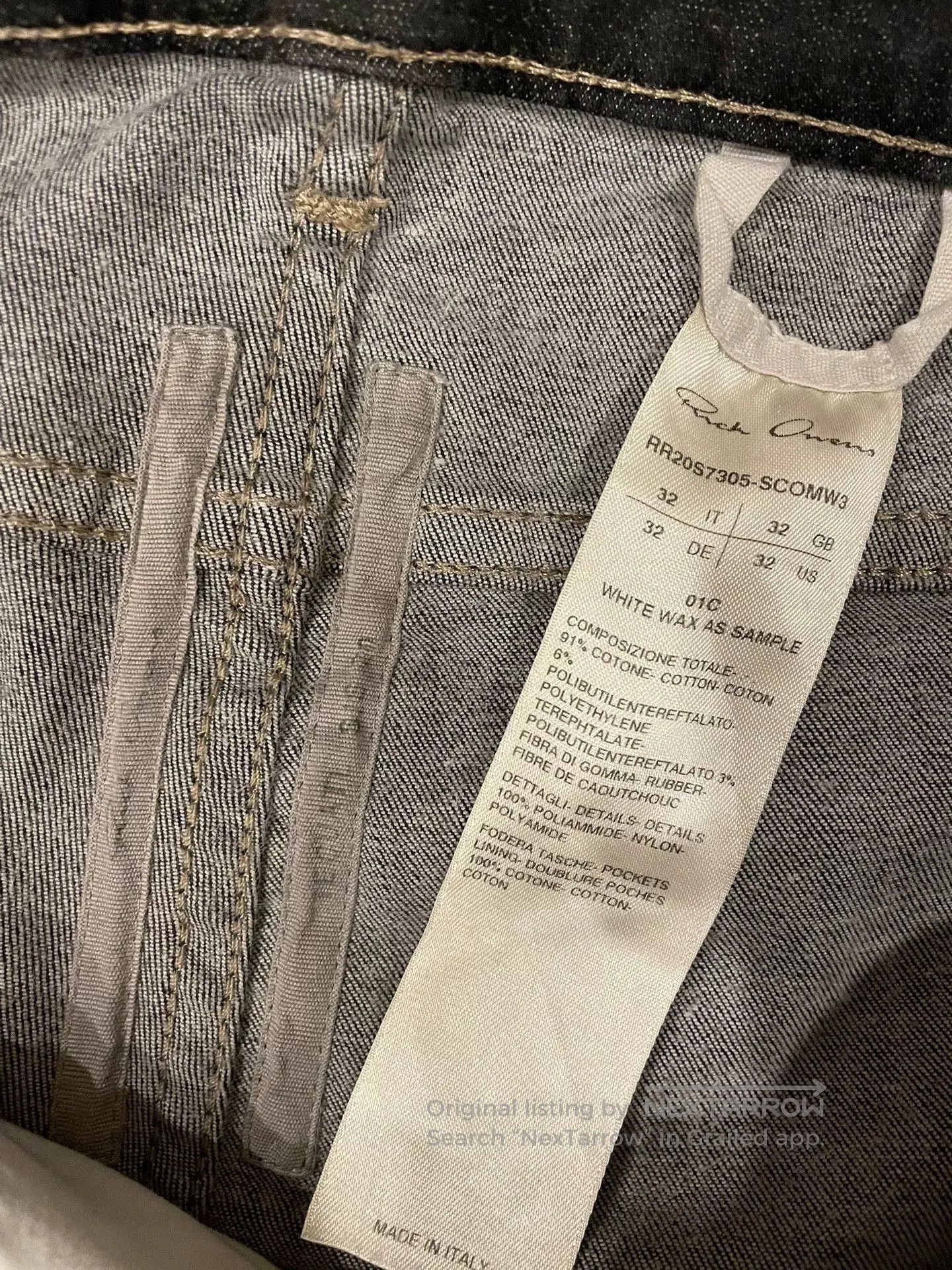 Rick Owens Rick Owens 20SS Skinny Denim Pants. Size US 32 / EU 48 - 3 Thumbnail