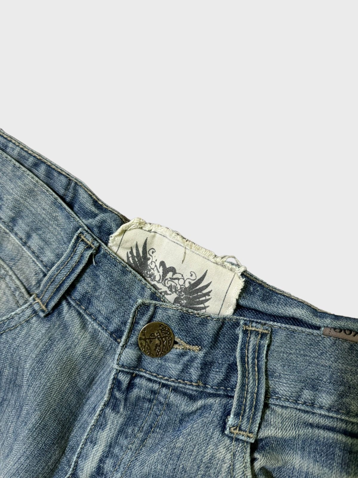 FUSAI × Vintage VINTAGE F.U.S.A.I CLAW MARK ACID WASH DENIM JEANS Size US 30 / EU 46 - 8 Thumbnail