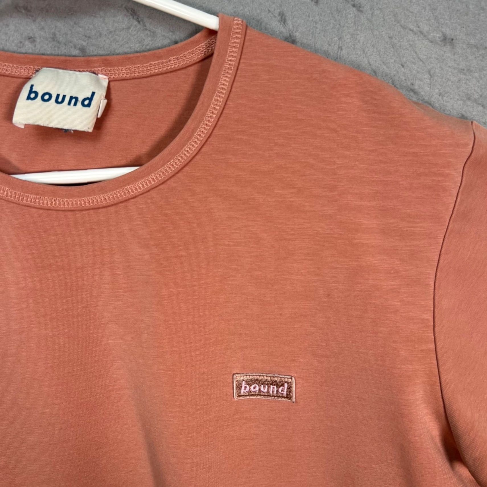 Vintage Bound Mens Size Medium Dusty Pink Logo T Shirt Cotton Blend Crewneck Comfort Basic Shirt Adult Mens Pink Crew Neck Short Sleeve Vintage/Used Size M / US 6-8 / IT 42-44 - 5 Thumbnail