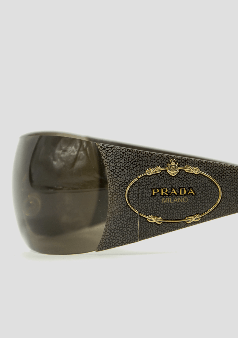 Prada PRADA Sunglasses Flame 2004 Star Mask Fire Chrome Silver Size ONE SIZE - 4 Thumbnail