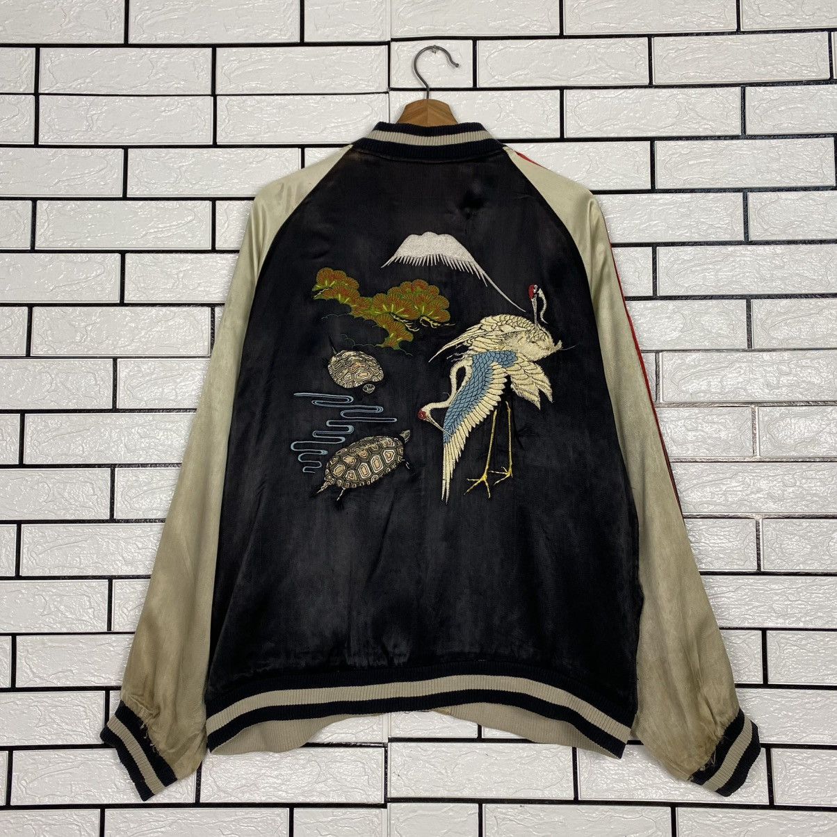Japanese Brand 🔥Vintage Reversible Souvenir Sukajan Jacket Embroidery Toyo Size US L / EU 52-54 / 3 - 10 Thumbnail