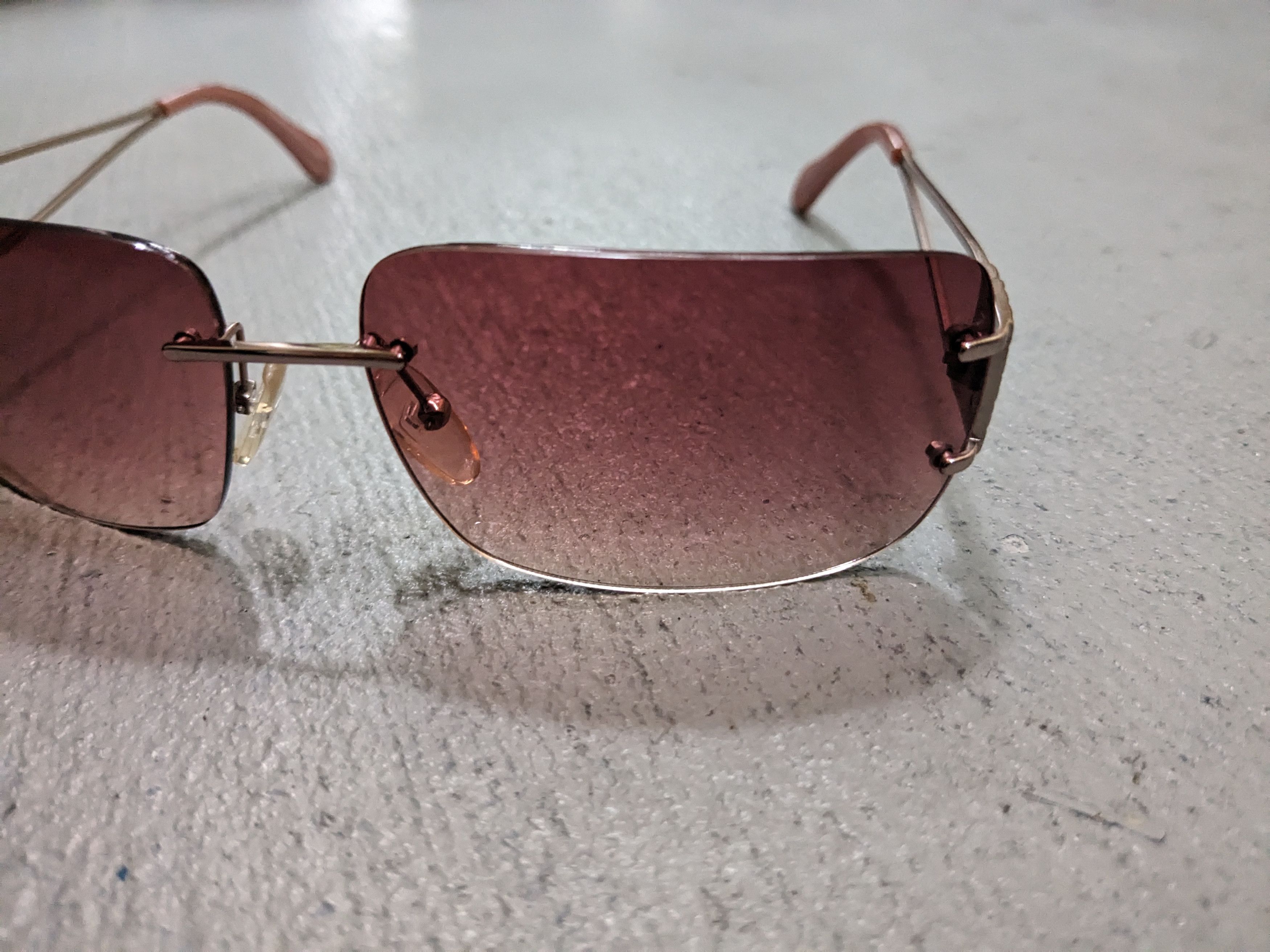 Fendi Fendi Sunglasses FS 416 Pink Gradient Rimless Frameless Size ONE SIZE - 3 Thumbnail